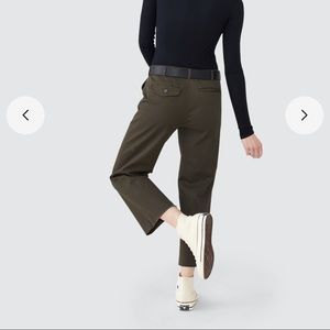 ATM bootcut cropped chino